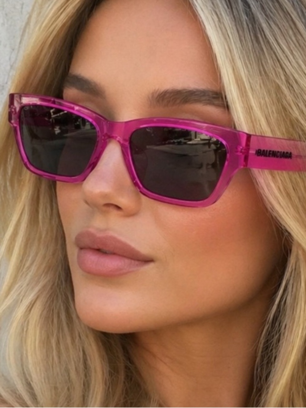 NEW! Balenciaga Hot Pink women’s Sunglasses | unworn